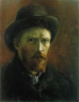 Vincent Van Gogh : Self Portrait with Dark Felt Hat II
